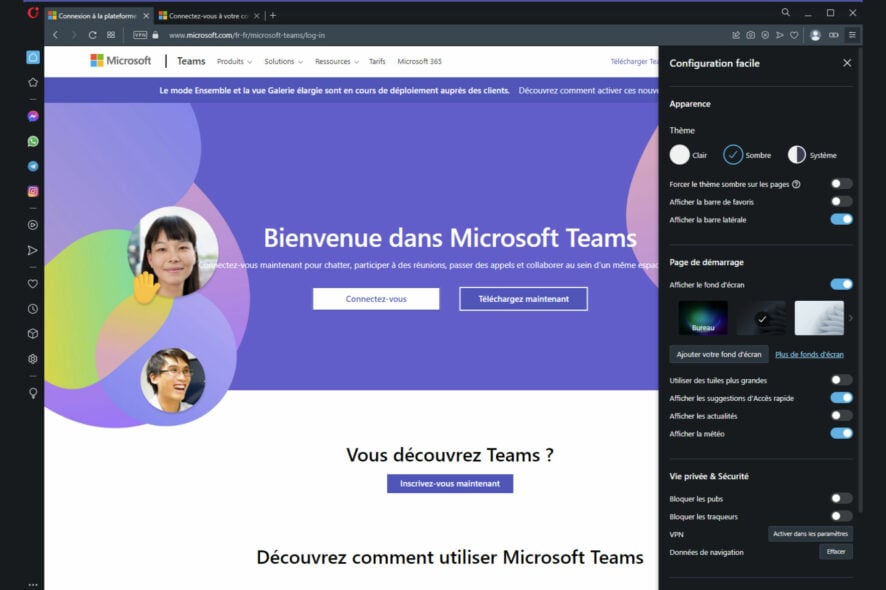 Quel navigateur pour Teams ?