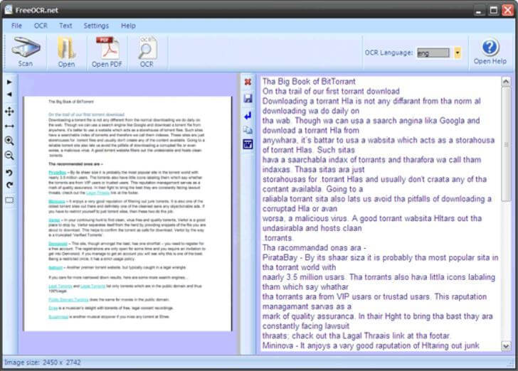 Free OCR software PC