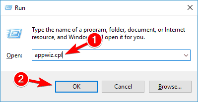 appwiz command
