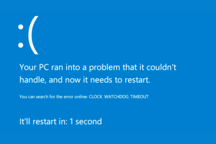 clock watchdog timeout windows 11