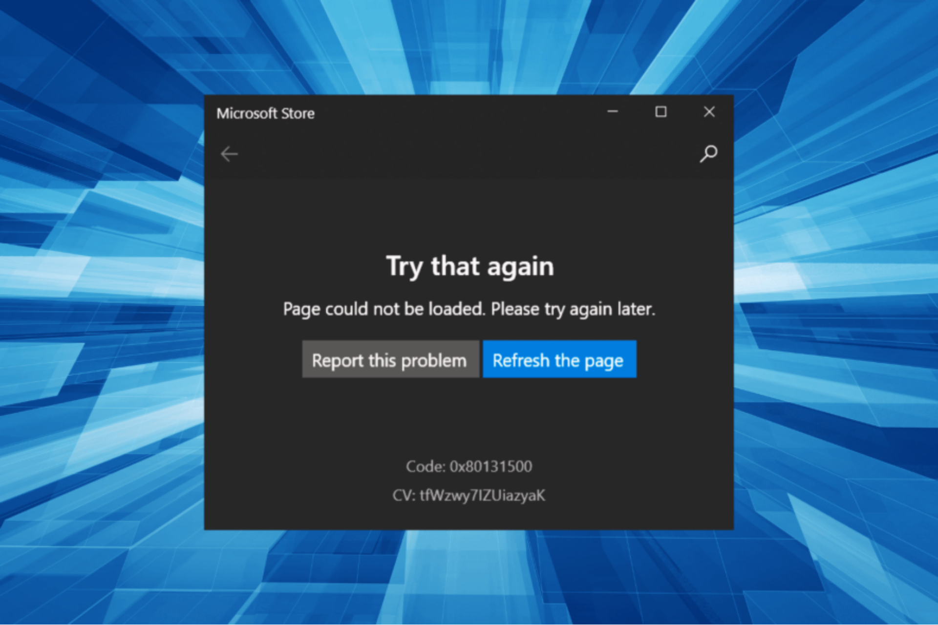 Solución: Error de Microsoft Store 0x80131500 [Windows 10]