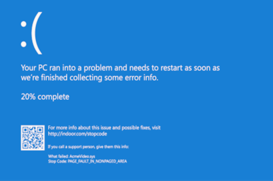 error pagina area no paginada windows 11