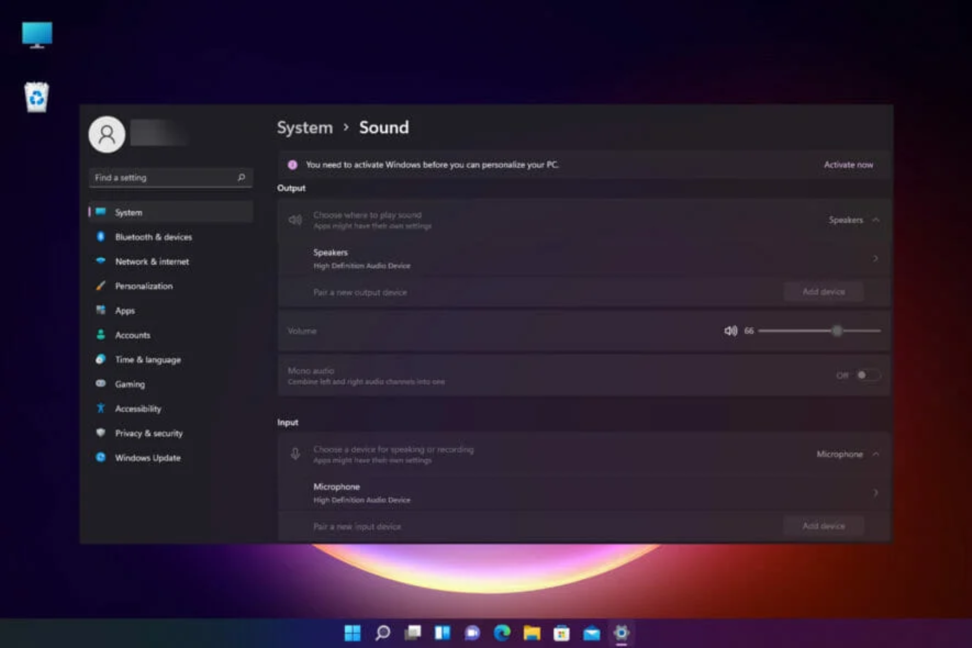 sin sonido windows 11