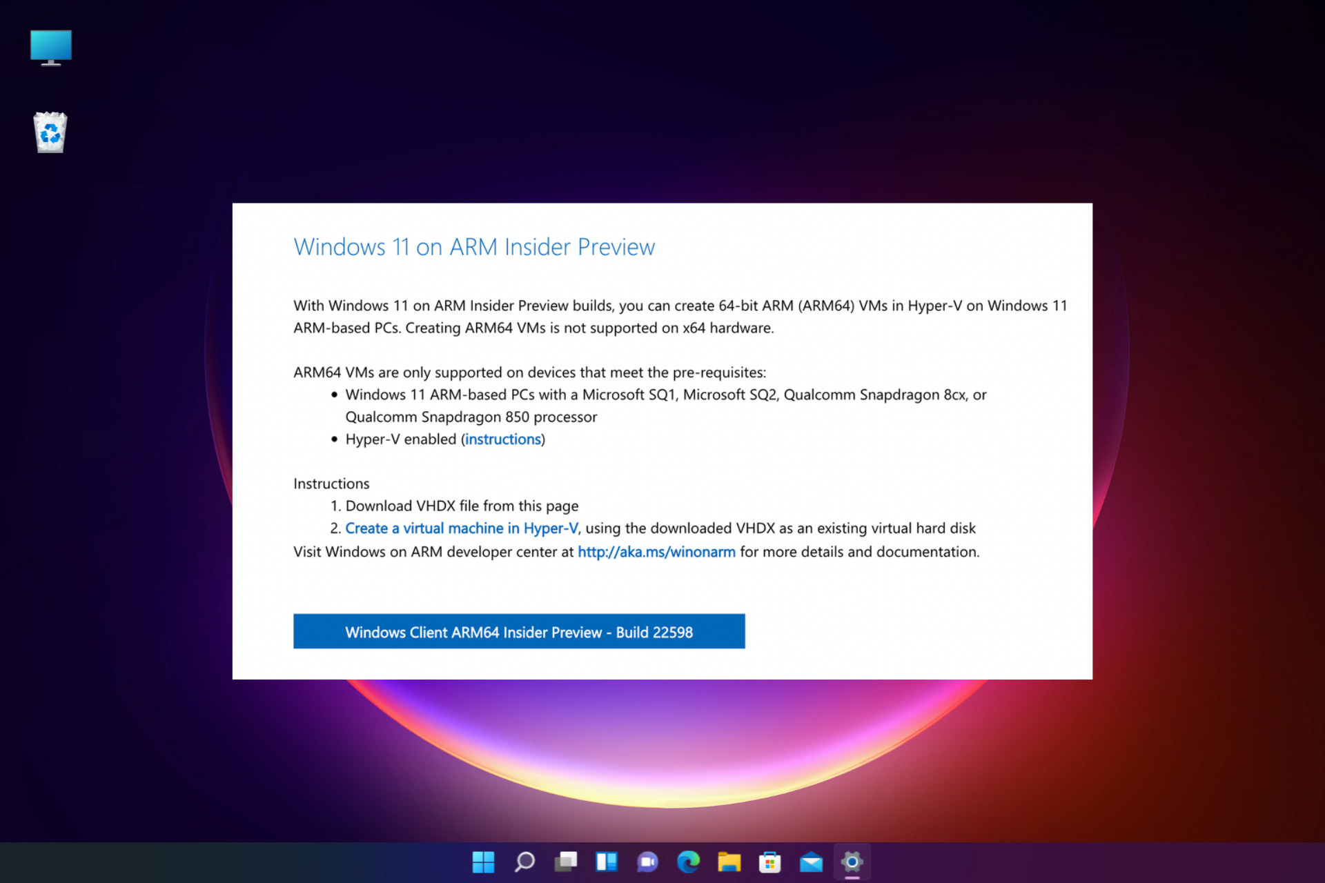 descargar windows 11 arm para mac m1