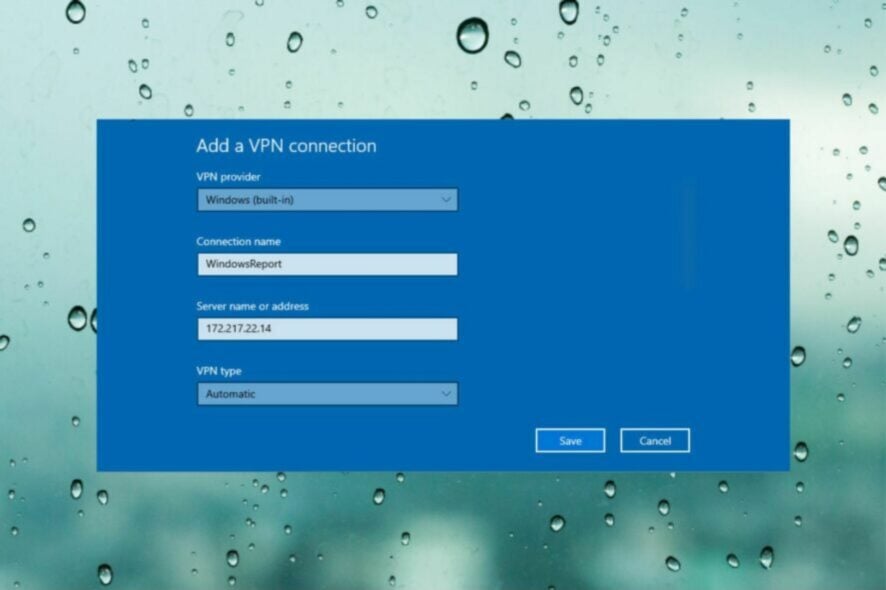 VPN integrata W10